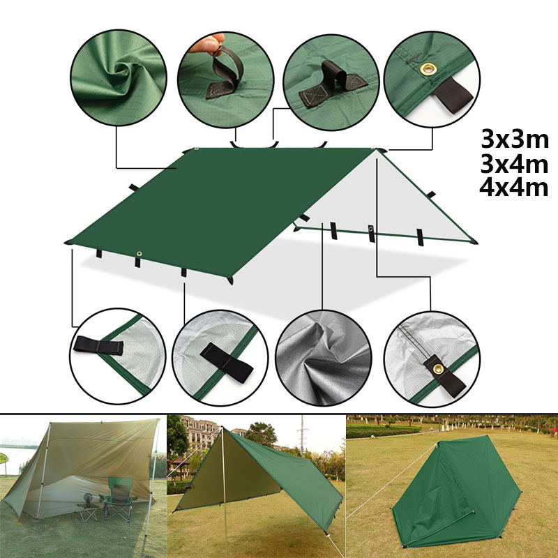 Sun Sail Shade - 4x4m 4x3m 3x3m 19 Hänge punkte