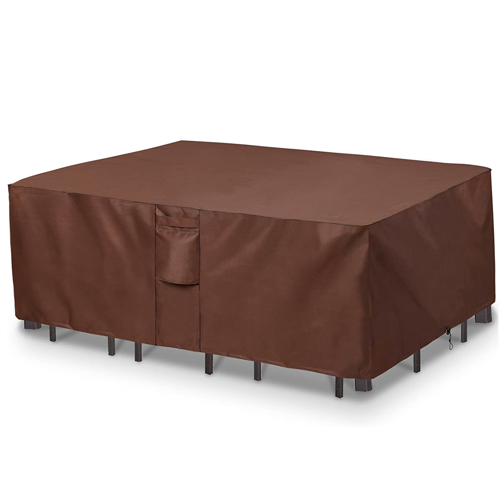 Outdoor Furniture Fabric Waterproof - Brauner 420D HEAVY DUTY wasserdichter Terrassenmöbelbezug
