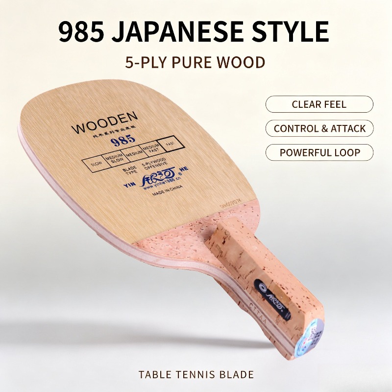 Outdoor Furniture Wooden - YINHE 985 Japanisches Penhold Tischtennisschläger-Holz 5-Schicht