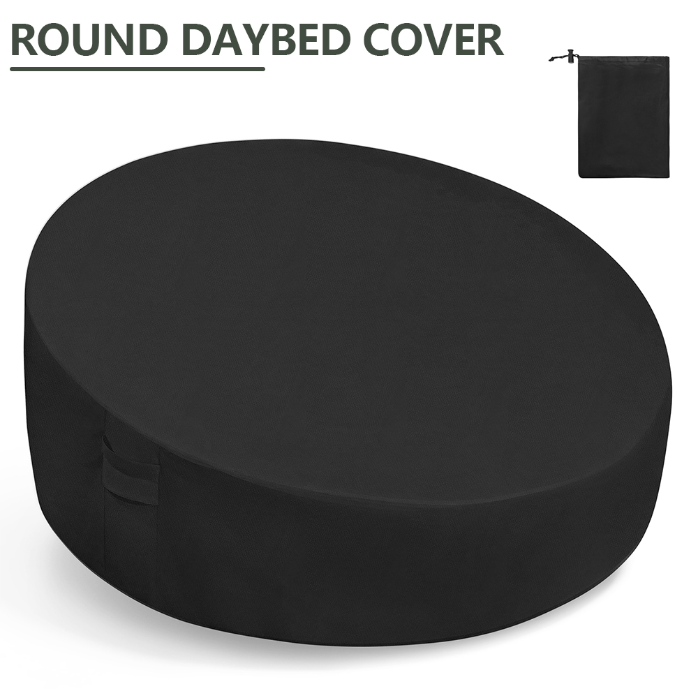 Outdoor Furniture Cover - Runde Tagesbett-Abdeckung aus 210D Wasserdichtem Oxford-Gewebe,