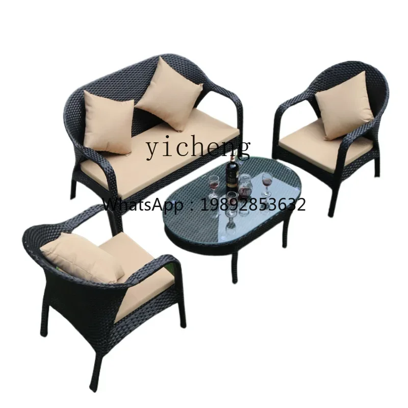 Outdoor Furniture Xl - XL Outdoor Rattan Sofa Innenhof Doppel