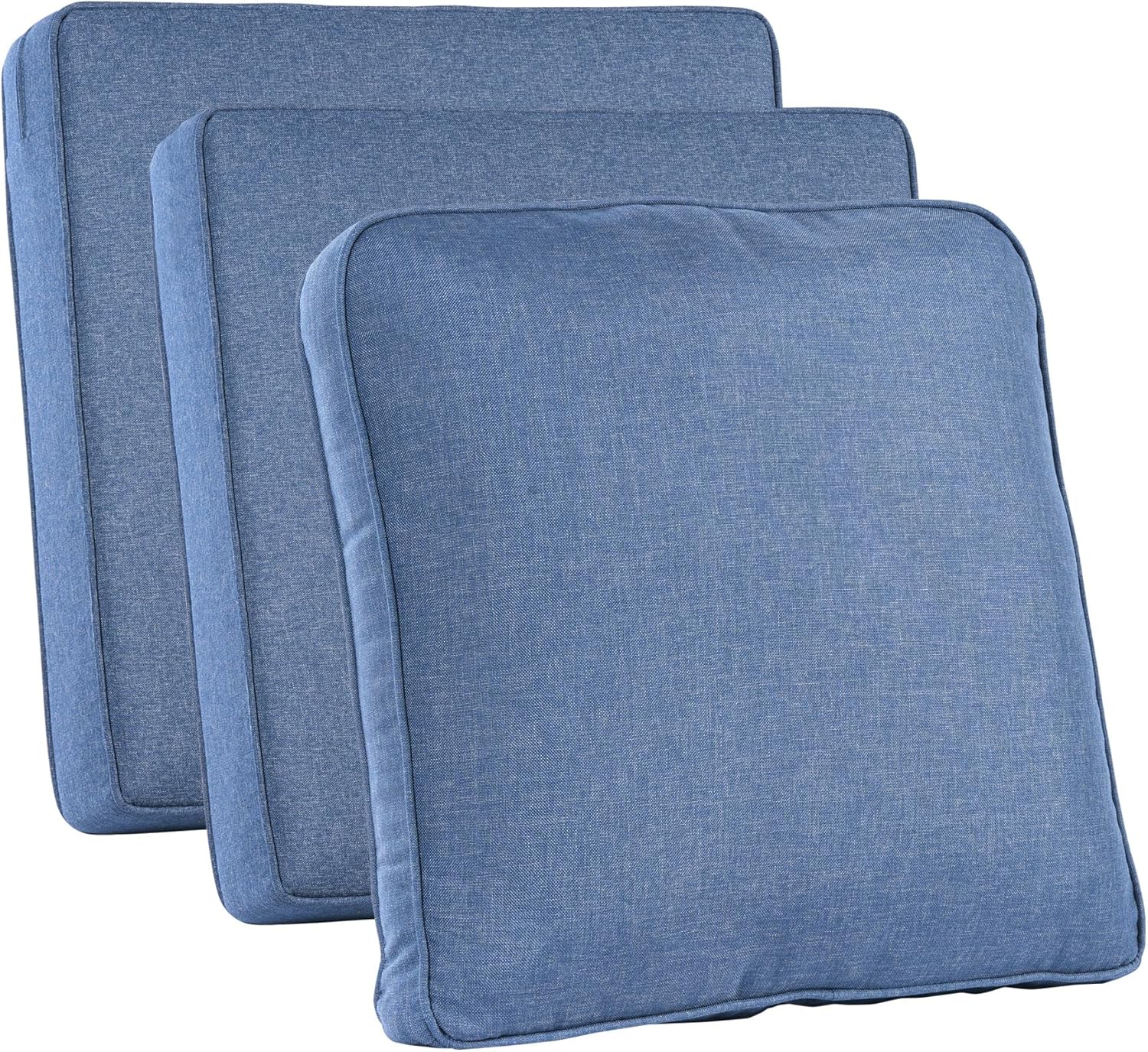 Outdoor Furniture Cover - Outdoor-Terrassenmöbel-Kissenbezüge, Denim-Blau, Wasserdicht mit Reißverschluss