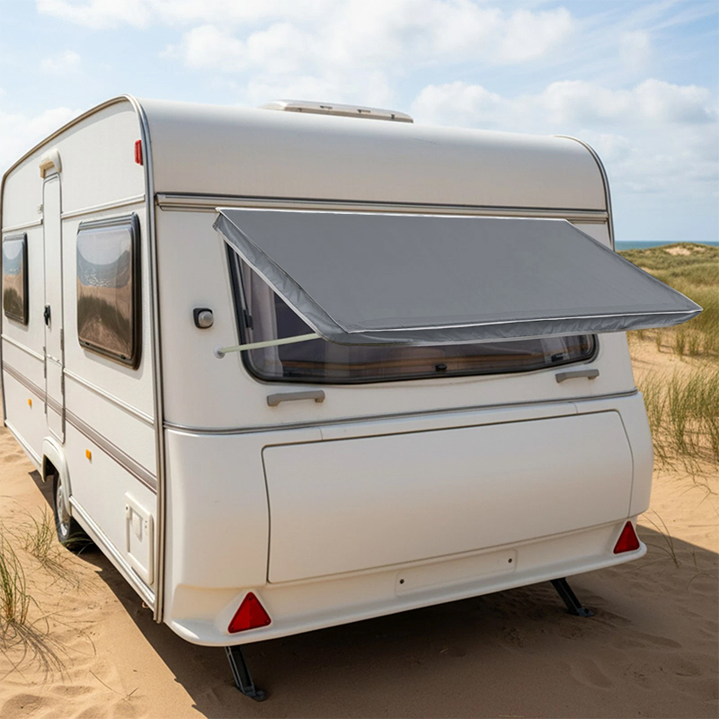 Sun Sail Shade - Universelle Wohnmobil-Fenstermarkise Sonnenschutzsegel Wasserdichter Wohnwagen-Camper-Sonnenschutz 180x75cm