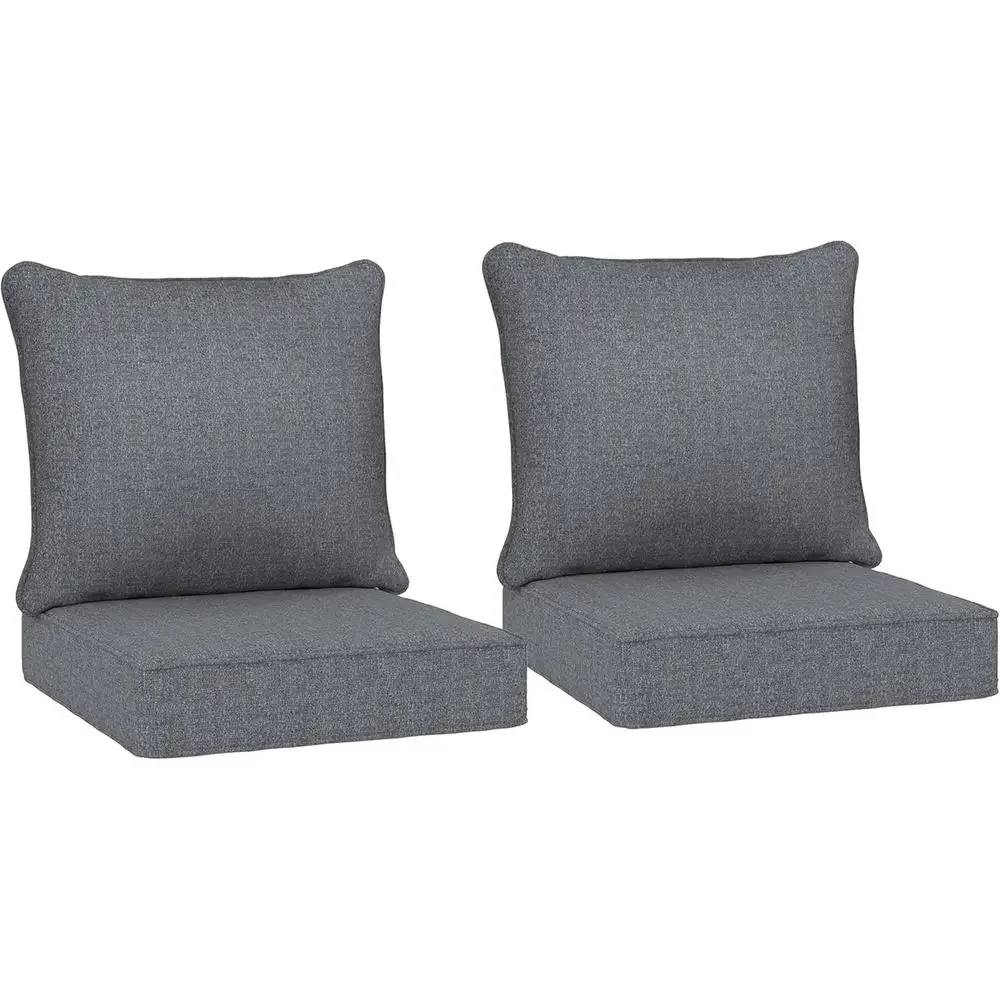 Outdoor Furniture Cushions 24 X 24 - Wetterfeste Outdoor-Stuhlkissen, 2er-Set, 24x24 Zoll tiefer