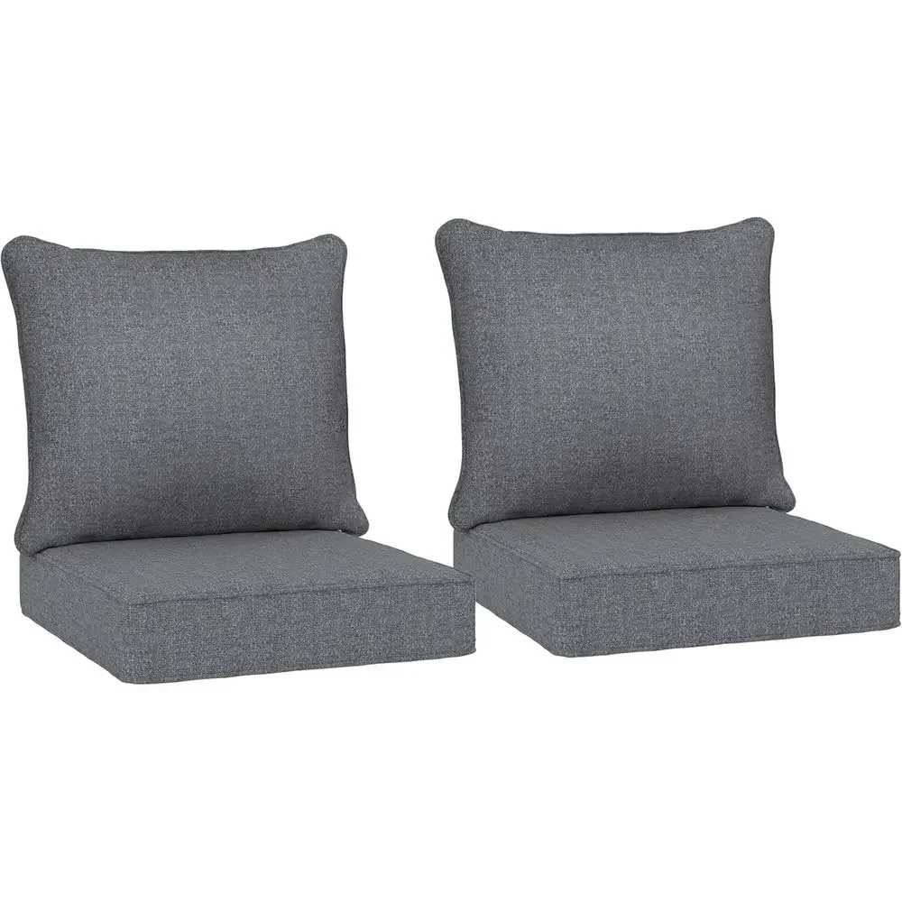 Outdoor Furniture Cushions 24 X 24 - Wetterfeste Outdoor-Stuhlkissen, 2er-Set, 24x24 Zoll tiefe