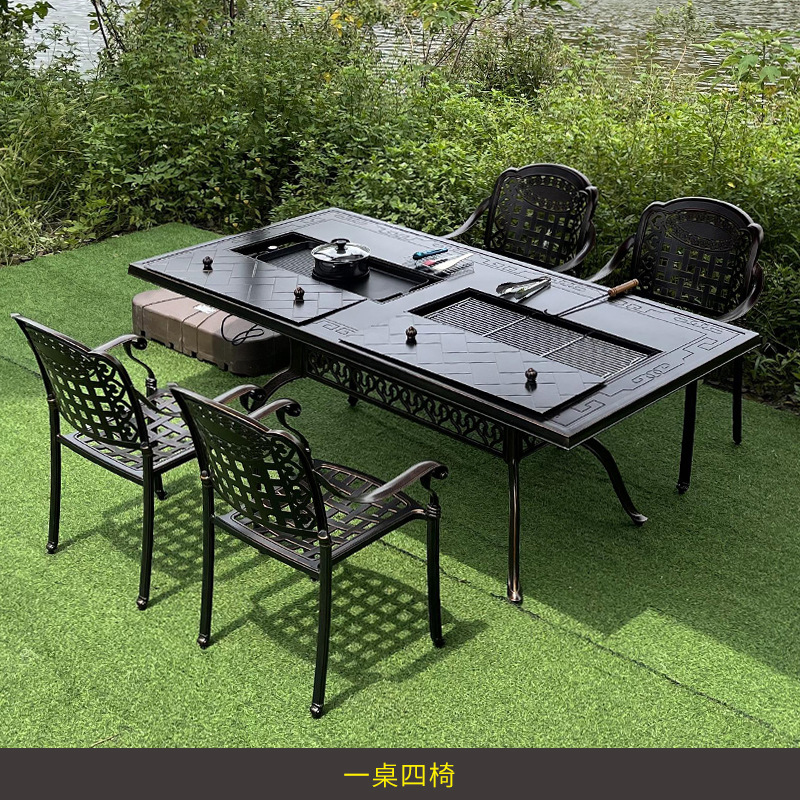 Outdoor Furniture Wooden - Terrasse, Garten, Balkon, Außenhof, Freizeitvilla, Tisch