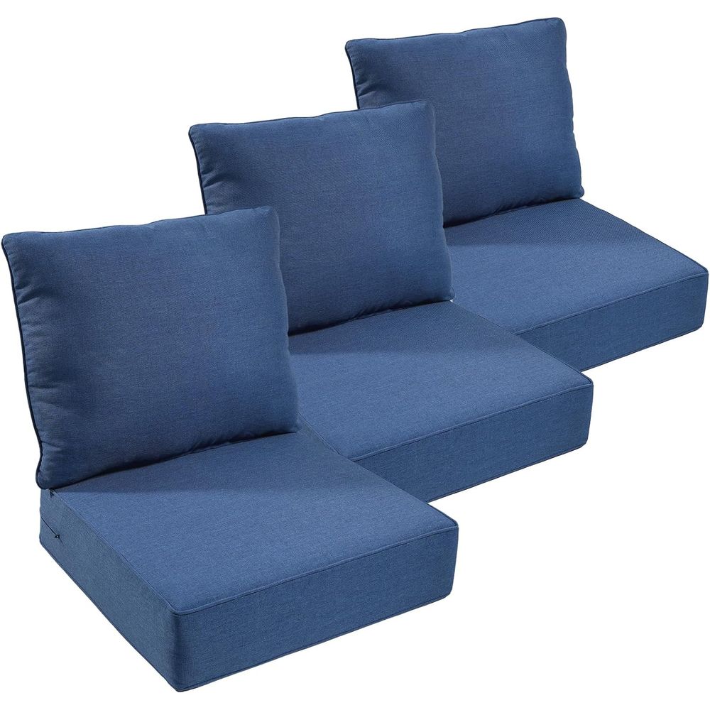 Outdoor Furniture Fabric Waterproof - Outdoor-Möbelkissen, 6 Zoll dicke Sitzkissen, wasserdicht,
