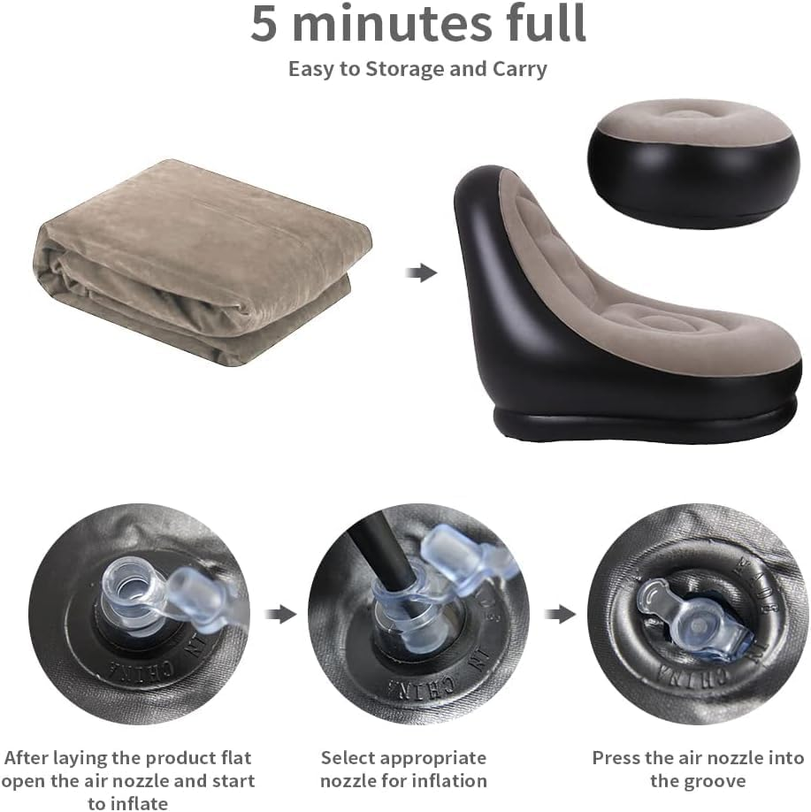 2-teiliges Lazy Sofa, aufblasb – Outdoor Furniture Recliner Set Bewertung und Preis