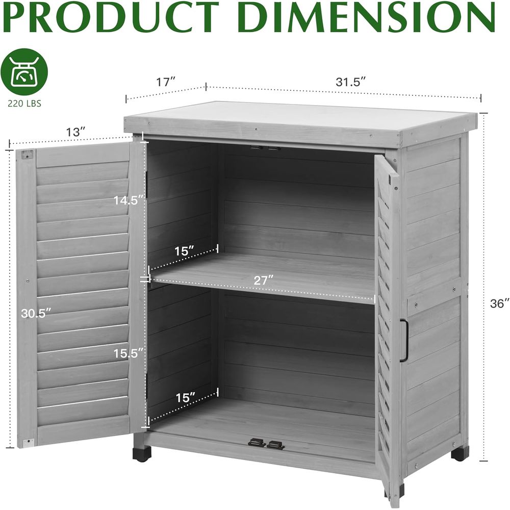 Outdoor-Aufbewahrungsschrank & – Outdoor Furniture Wooden Bewertung und Preis