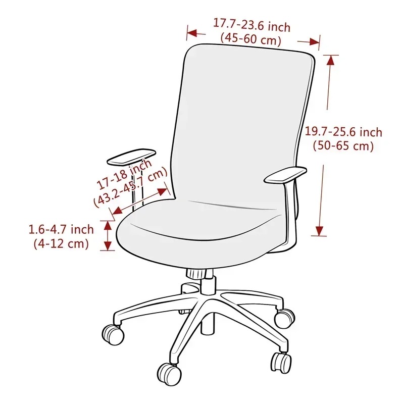 1 Stück Einfarbiger Bürostuhlb – Outdoor Furniture Xl Bewertung und Preis