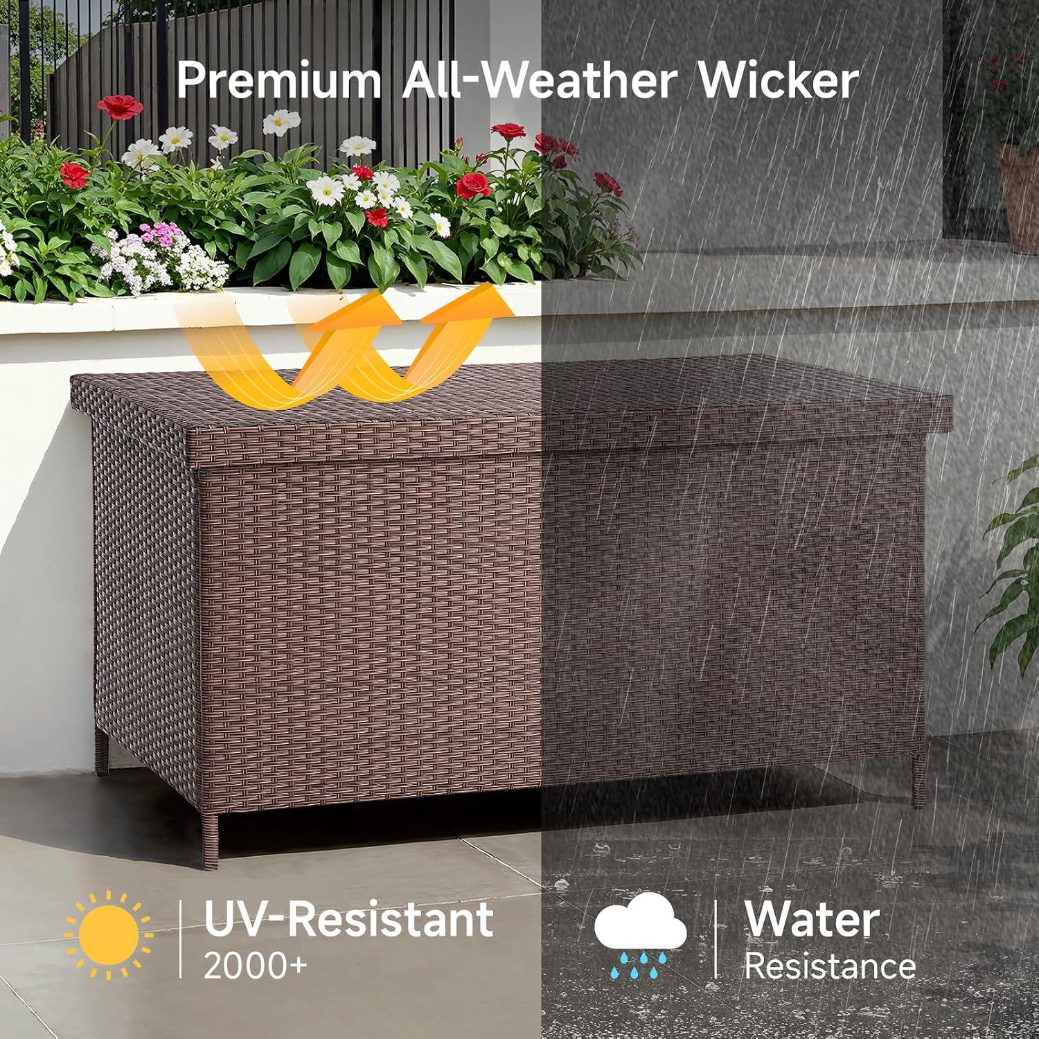 158 Gallonen XL Harz-Gartenbox – Outdoor Furniture Xl Bewertung und Preis
