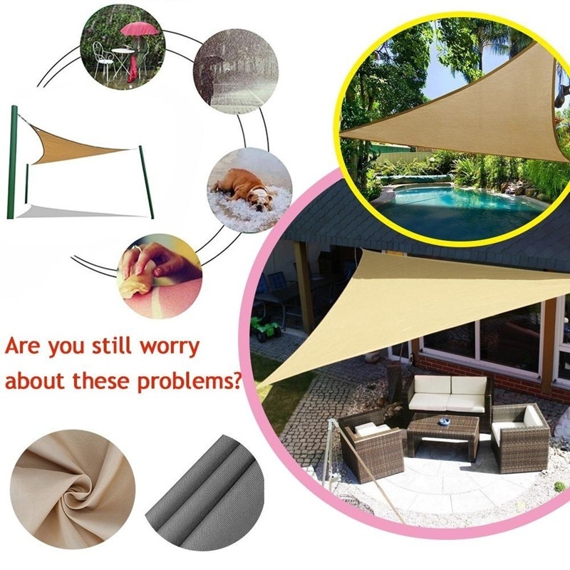 Wasserdichtes Dreieckiges Sonn – Sun Sail Shade Bewertung und Preis