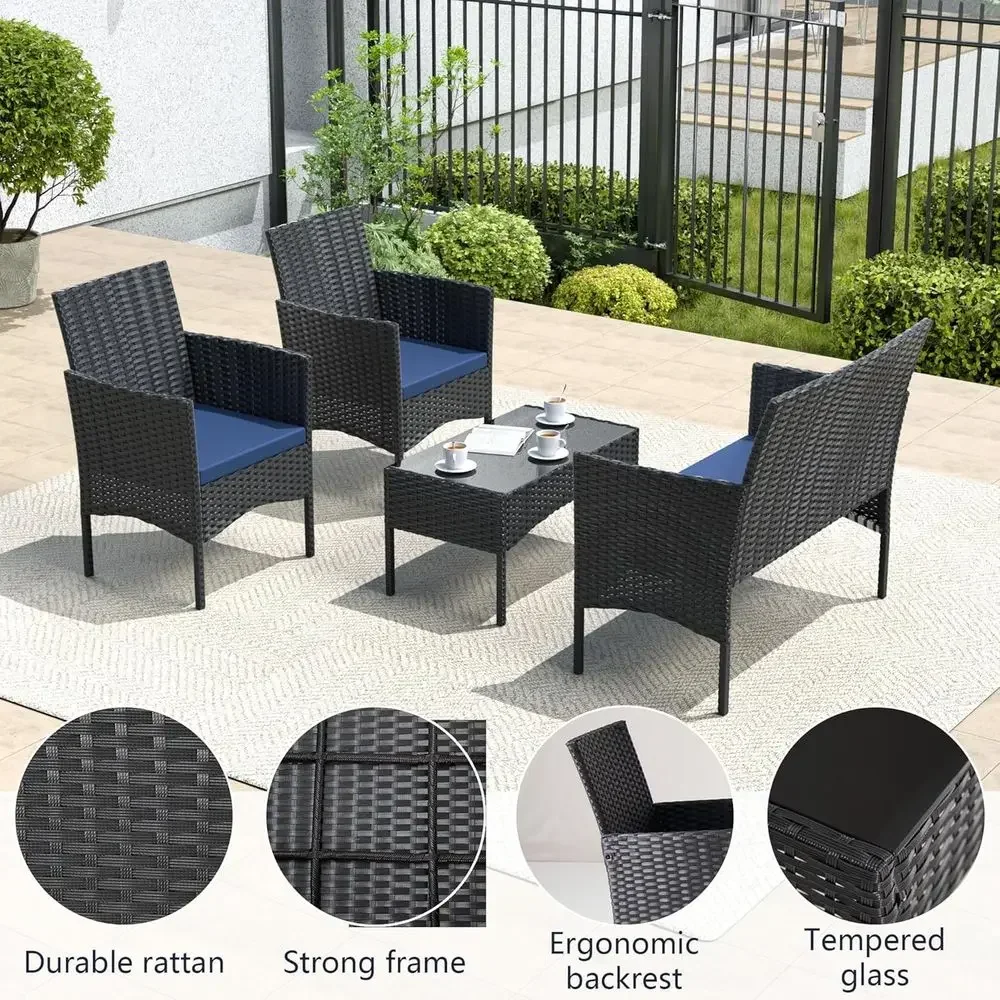 4-teiliges Gartenmöbel-Set: Ko – Outdoor Furniture Loveseat Bewertung und Preis