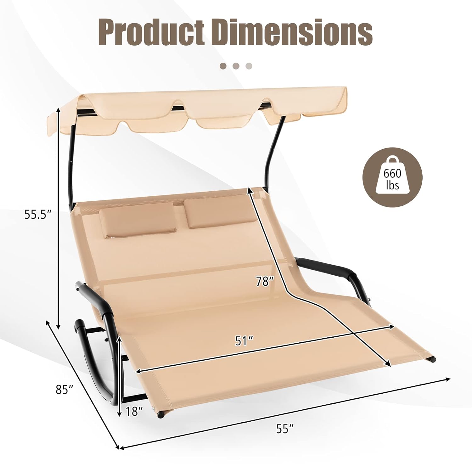 TY-2 Personen Verstellbarer So – Outdoor Furniture Xl Bewertung und Preis