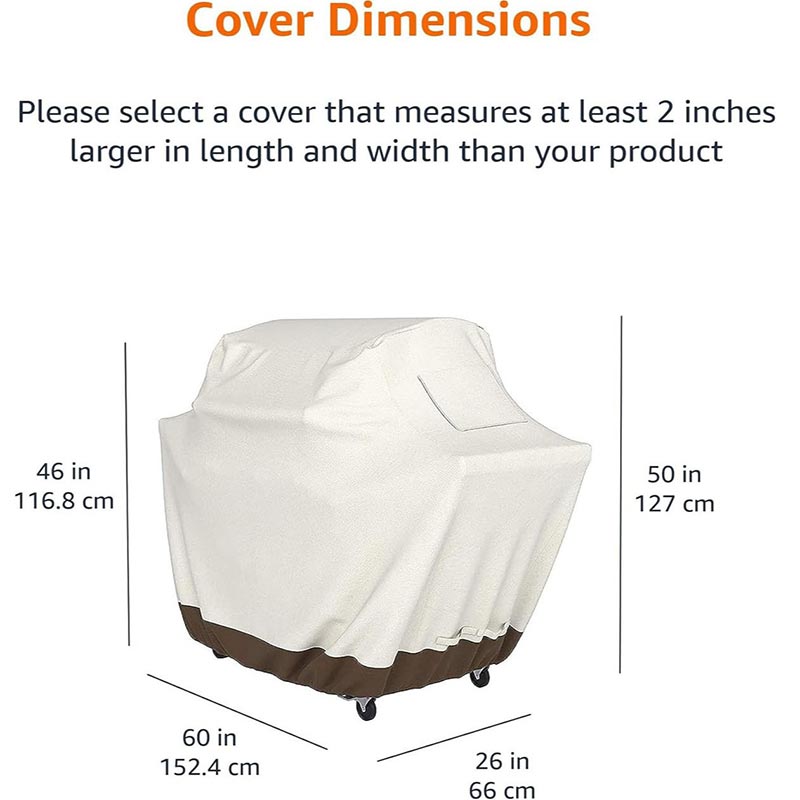 210D BBQ Beige Grillabdeckung  – Outdoor Furniture Fabric Waterproof Bewertung und Preis