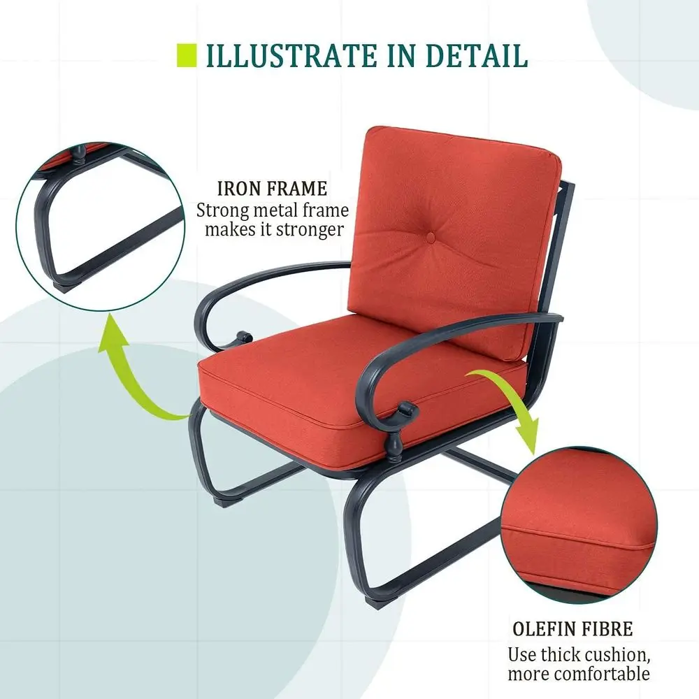 4-teiliges rotes Outdoor-Schmi – Outdoor Furniture Loveseat Bewertung und Preis