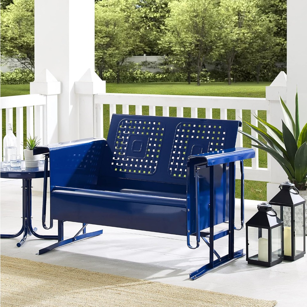Bates Retro Metal Outdoor Love – Outdoor Furniture Loveseat Bewertung und Preis