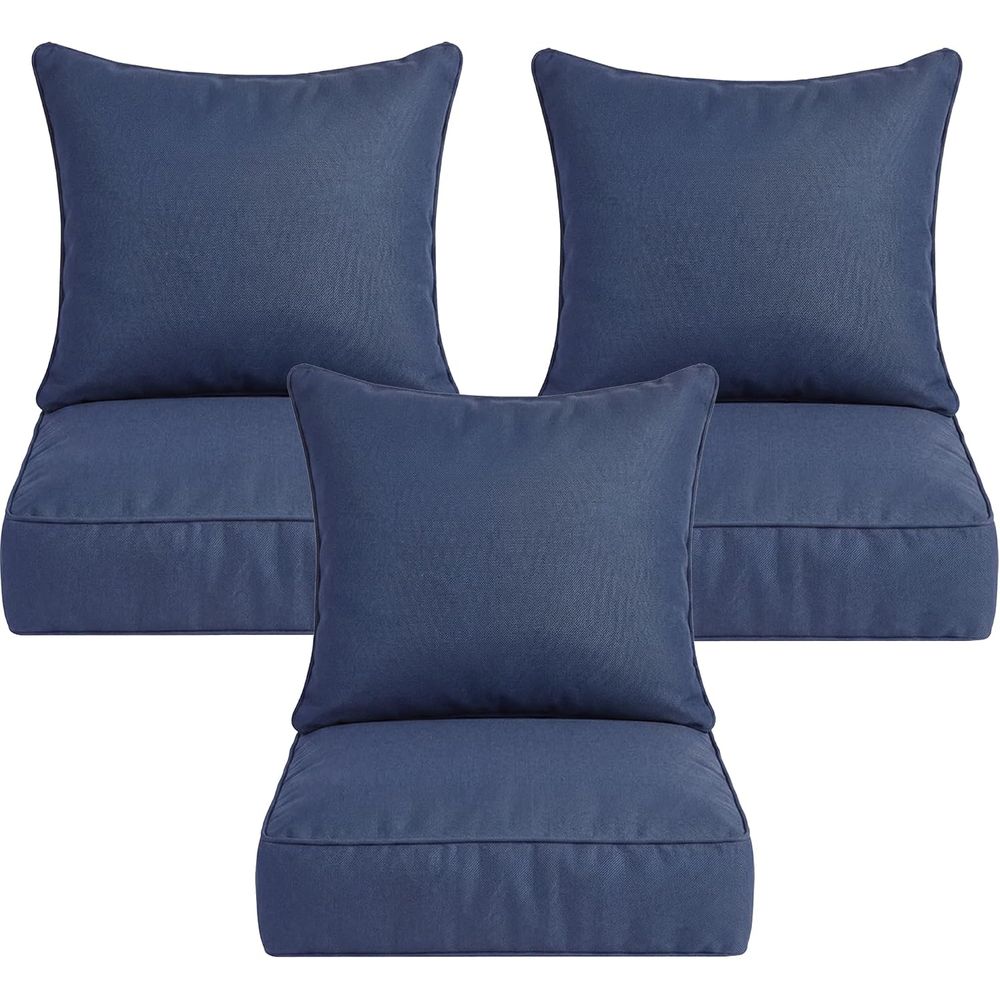 6 dicke Outdoor-Stuhlkissen, 2 – Outdoor Furniture Cushions 24 X 24 Bewertung und Preis