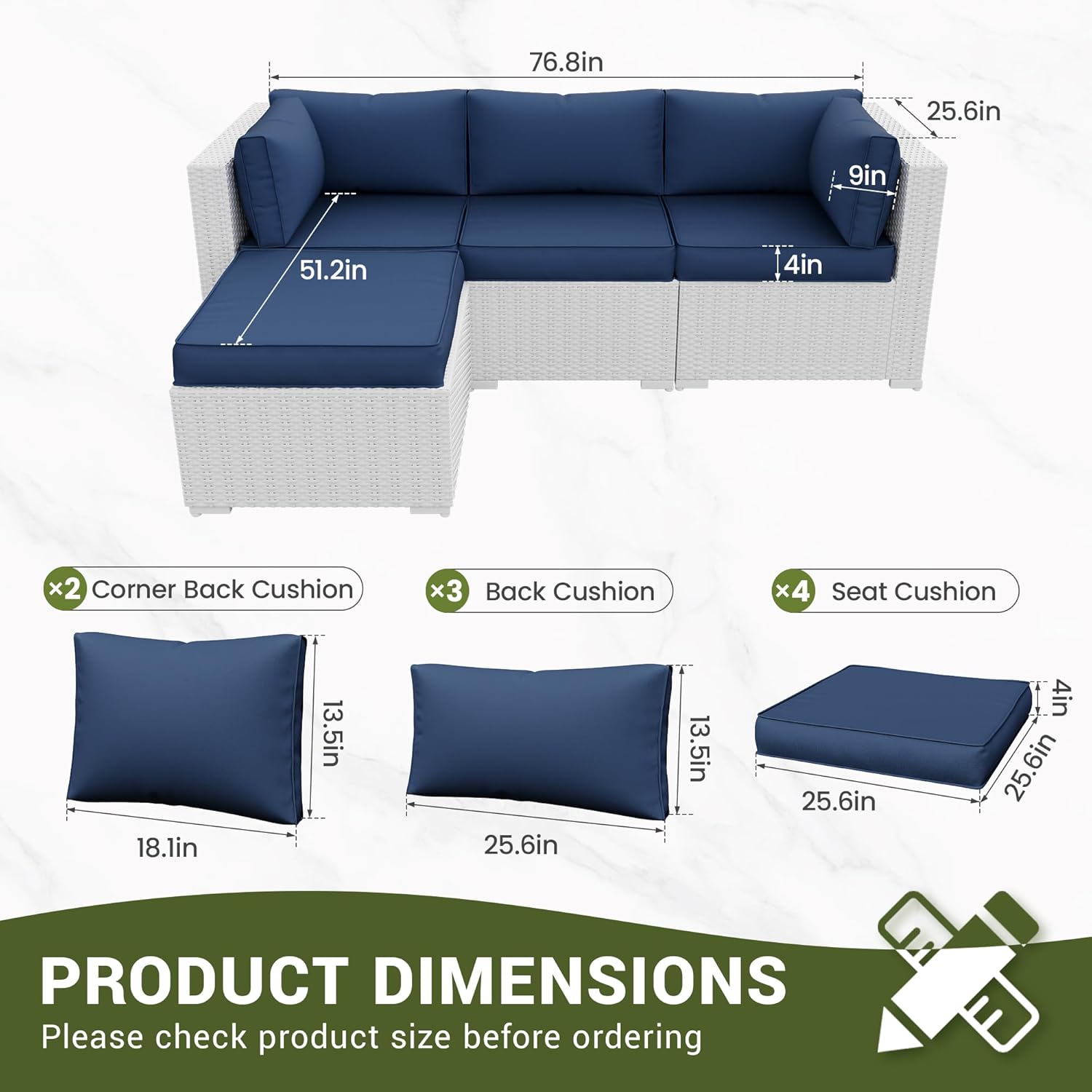 Ersatzkissen für Outdoor-Terra – Outdoor Furniture Replacement Fabric Bewertung und Preis