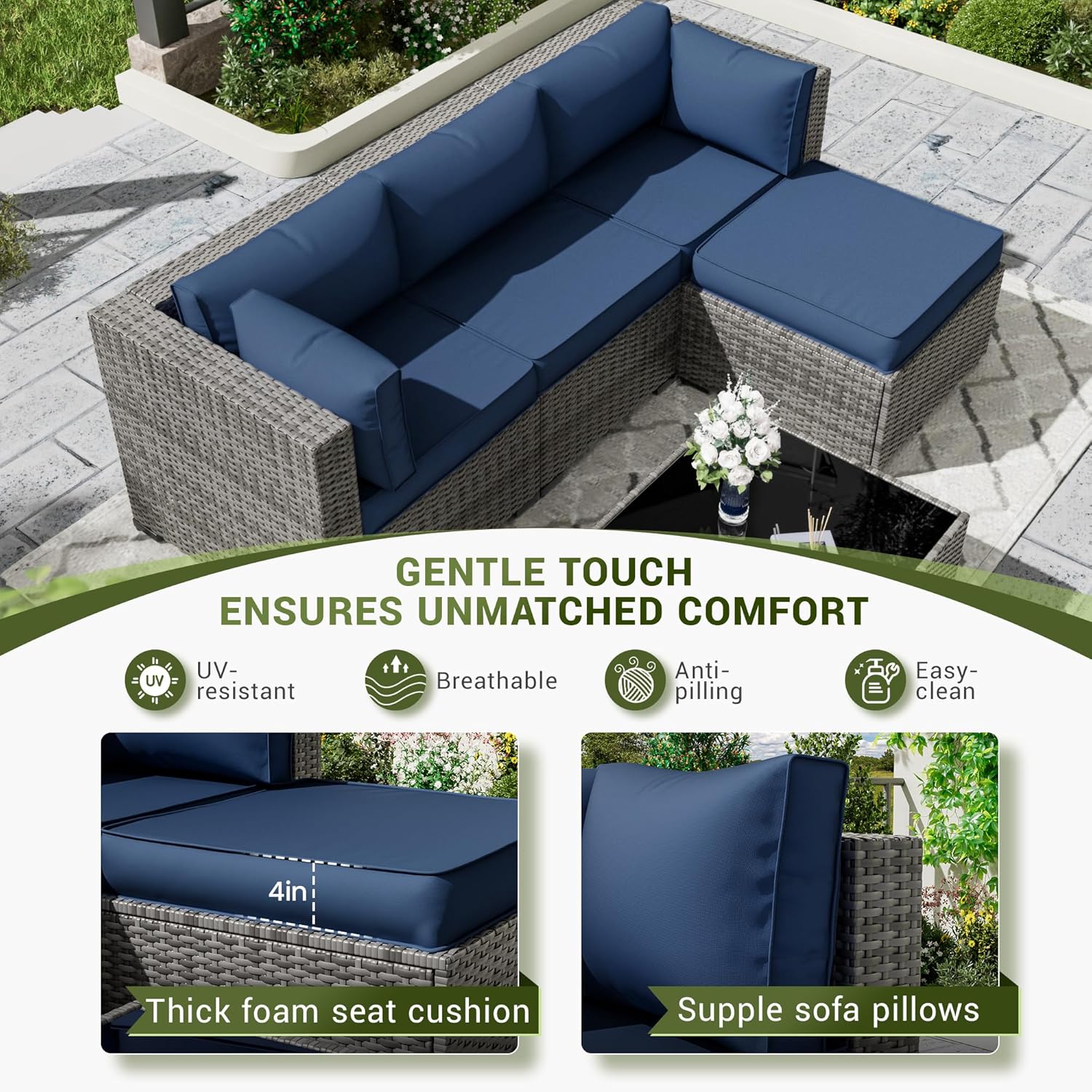 Ersatzkissen für Outdoor-Terra – Outdoor Furniture Replacement Fabric Bewertung und Preis