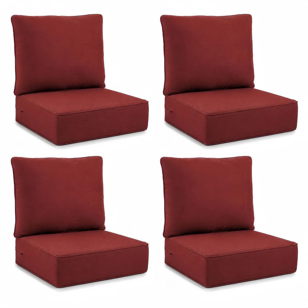 Outdoor-Sitzkissen 4-teiliges  – Outdoor Furniture Cushions 24 X 24 Bewertung und Preis