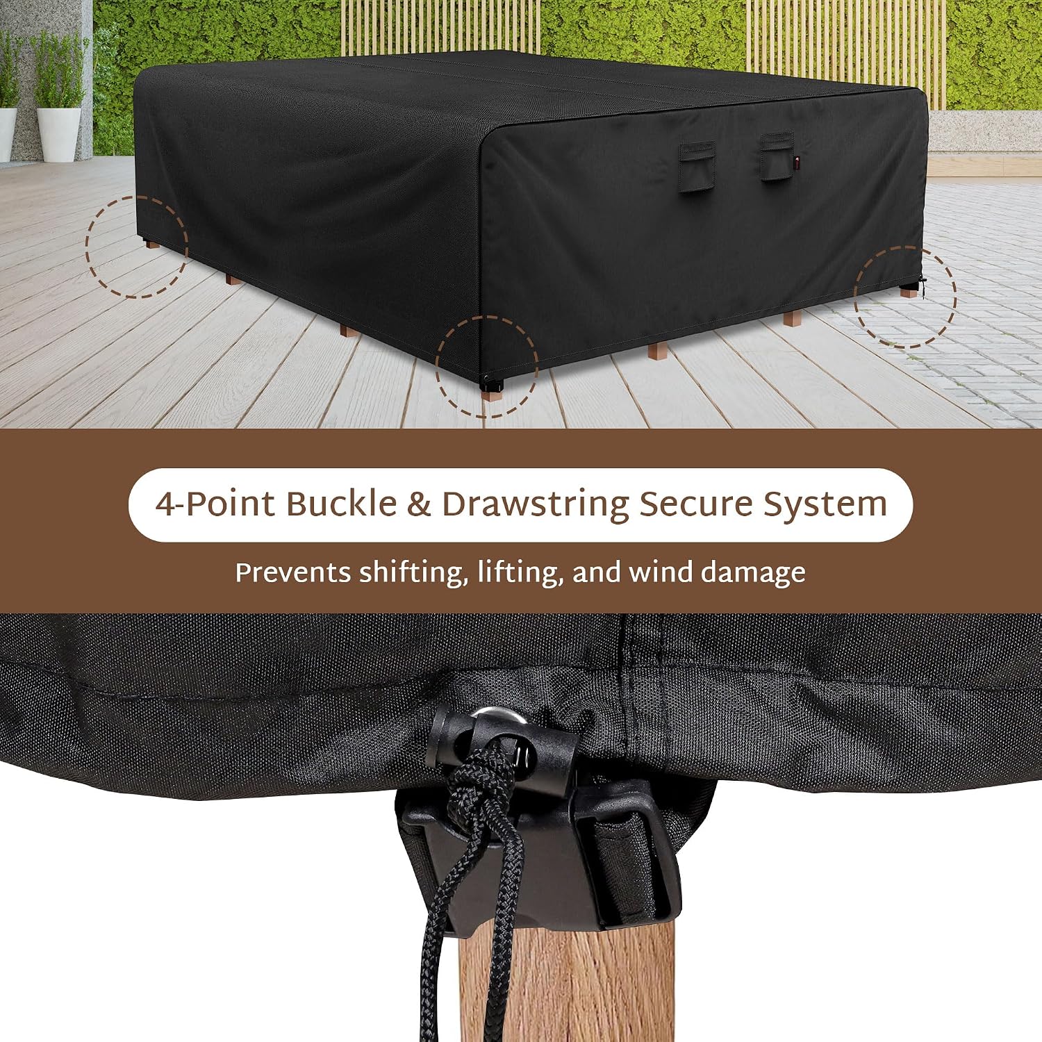 Rechteckige 600D Hochleistungs – Outdoor Furniture Cover Bewertung und Preis