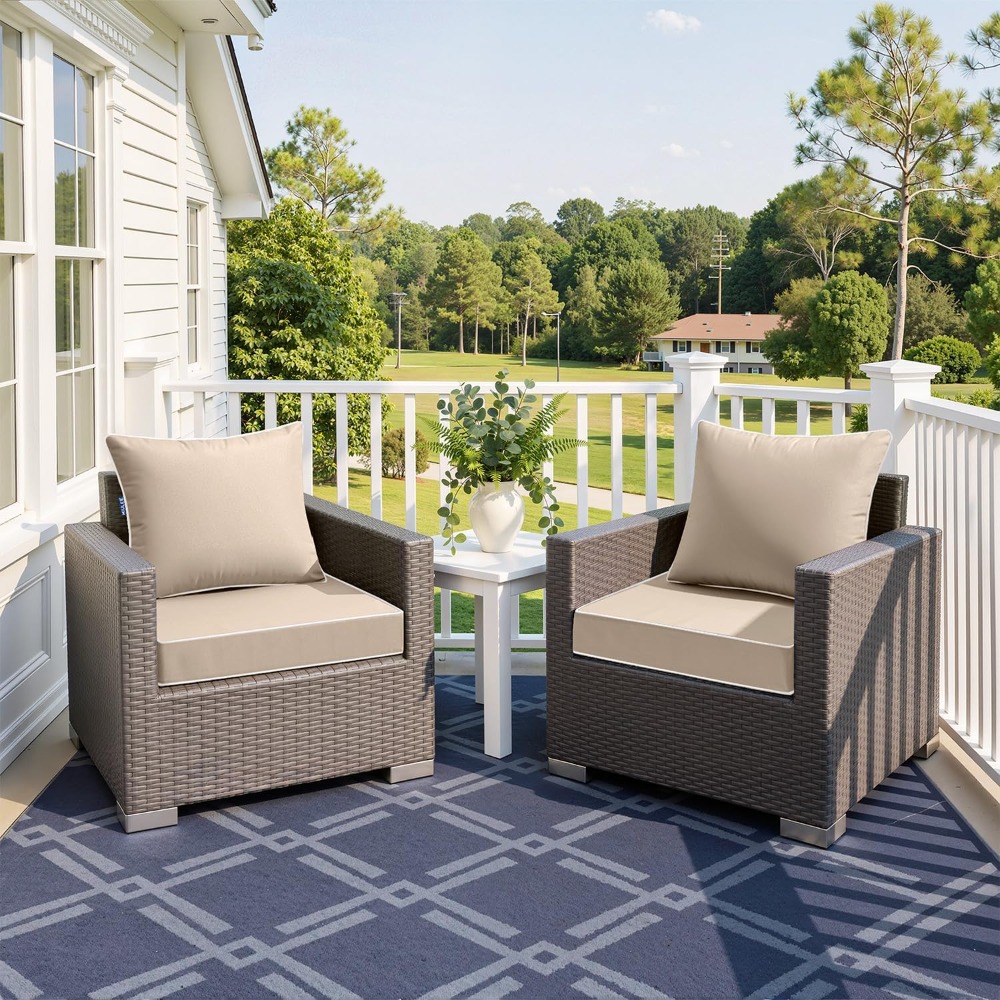 Beige Outdoor-Sitzkissen 24x24 – Outdoor Furniture Cushions 24 X 24 Bewertung und Preis