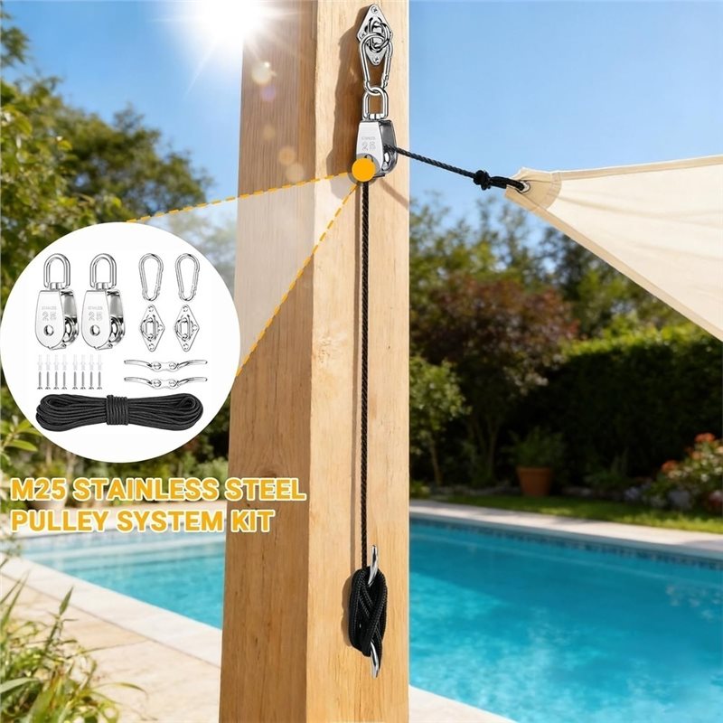 L60A Seilzugblock mit Nylon-Se – Sun Sail Shade Bewertung und Preis