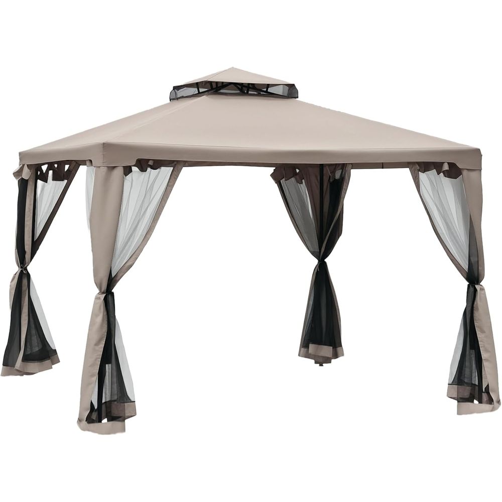 9,6' x 9,6' Terrassenpavillon, – Outdoor Furniture Sofa Bewertung und Preis