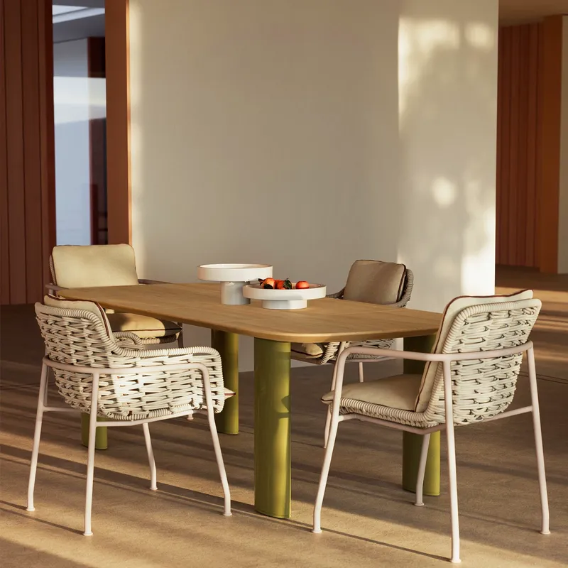 Nordisches Rattan Outdoor-Esst – Outdoor Furniture For Cafe Bewertung und Preis