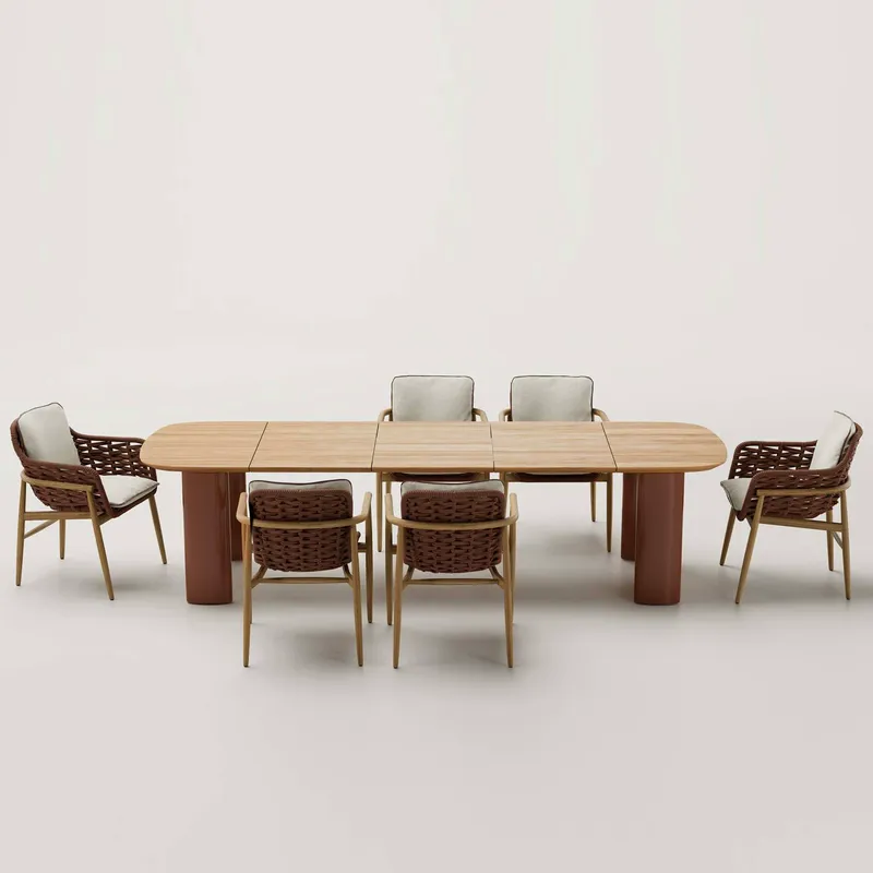 Nordisches Rattan Outdoor-Esst – Outdoor Furniture For Cafe Bewertung und Preis