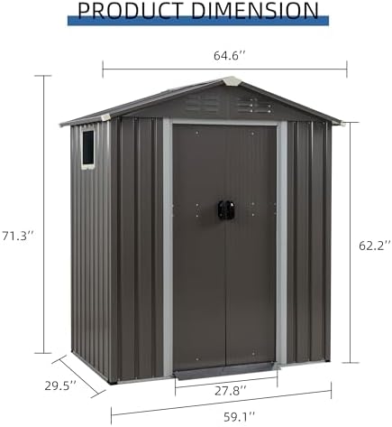 JY QAQA 5x3 FT Metall-Gartenha – Outdoor Furniture Metal Bewertung und Preis