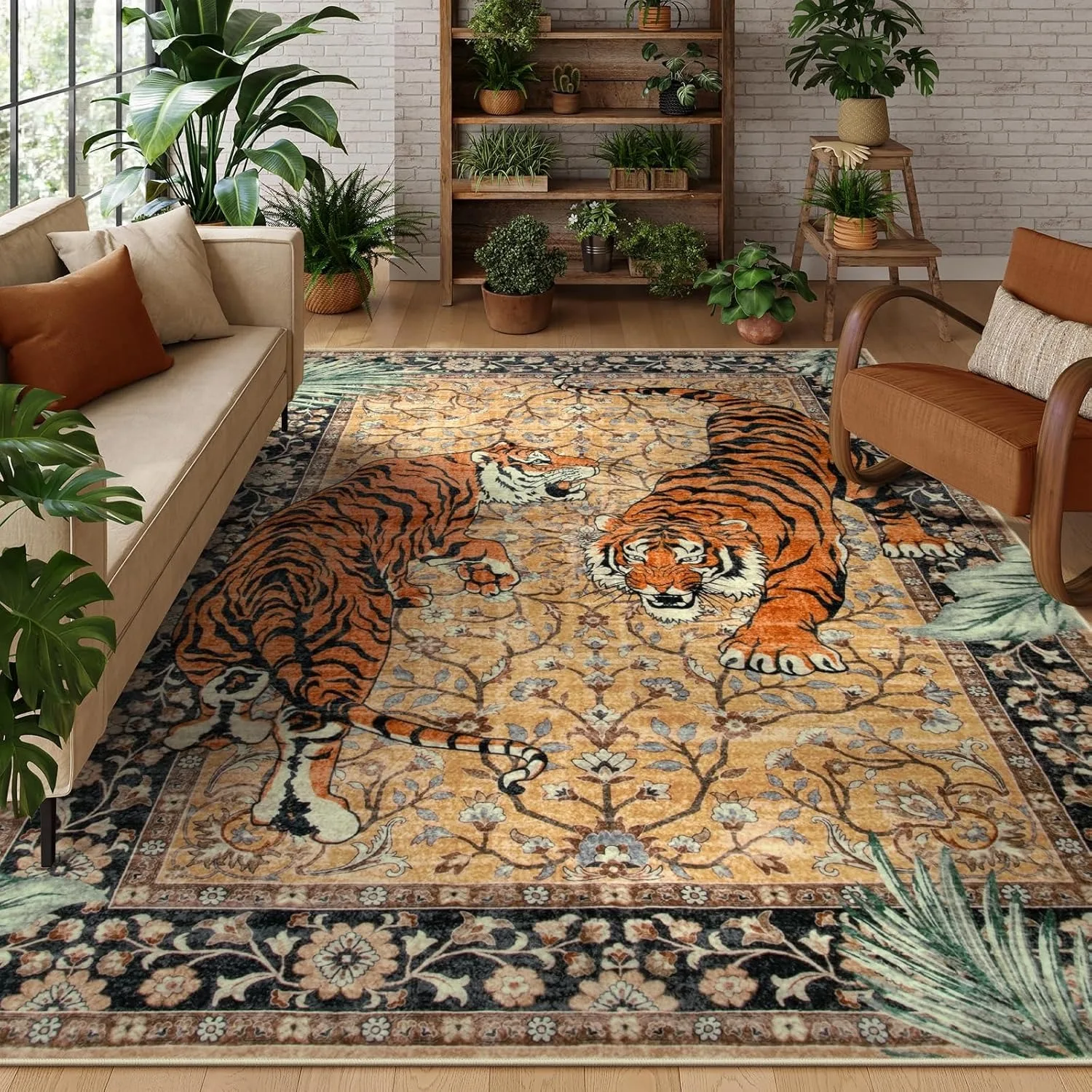 Dschungel-Tiger-Teppich für Wo – Outdoor Furniture For Cafe Bewertung und Preis