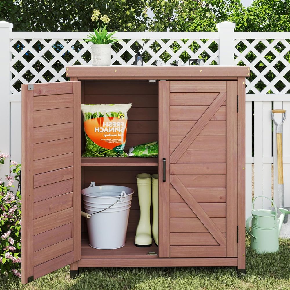 Gartenschrank & Pflanztisch mi – Outdoor Furniture Wooden Bewertung und Preis