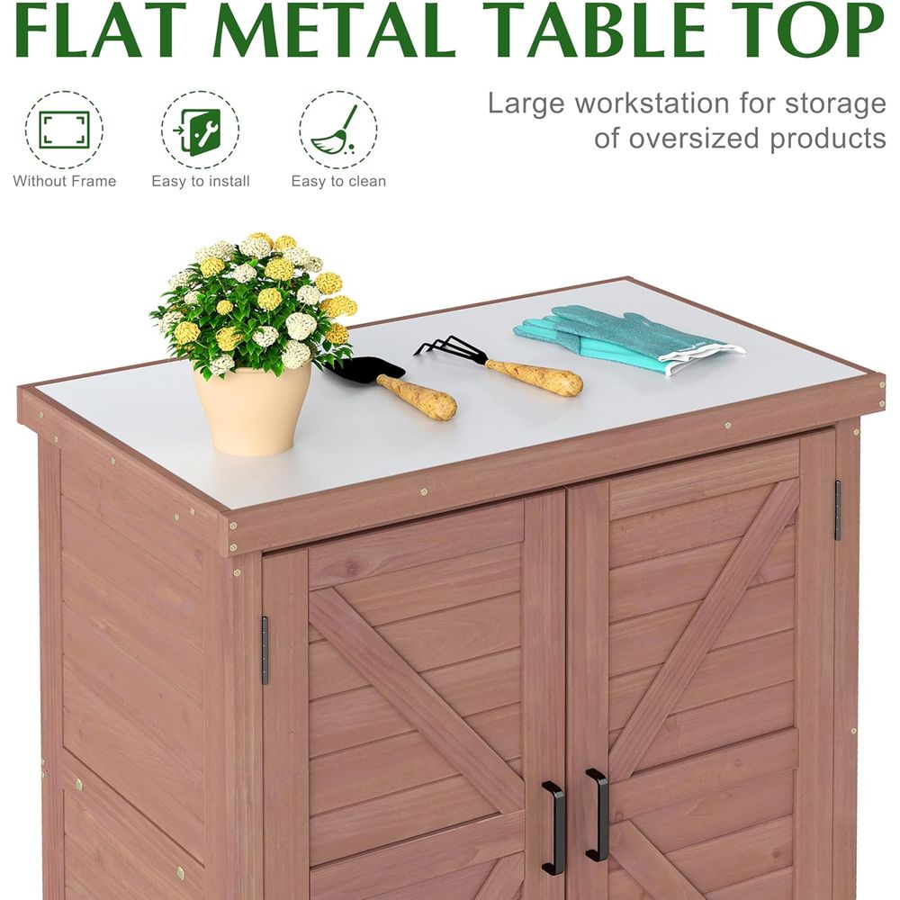 Gartenschrank & Pflanztisch mi – Outdoor Furniture Wooden Bewertung und Preis