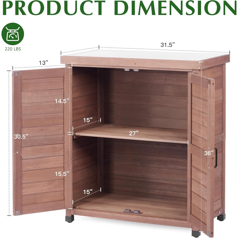 Gartenschrank & Pflanztisch mi – Outdoor Furniture Wooden Bewertung und Preis