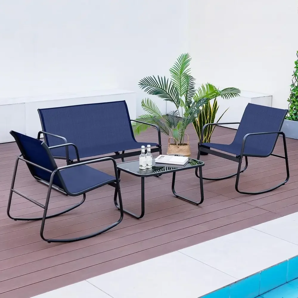 4-teiliges Outdoor-Schaukelmöb – Outdoor Furniture Loveseat Bewertung und Preis