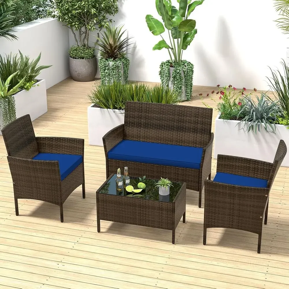 4-teiliges Gartenmöbel-Set aus – Outdoor Furniture Loveseat Bewertung und Preis