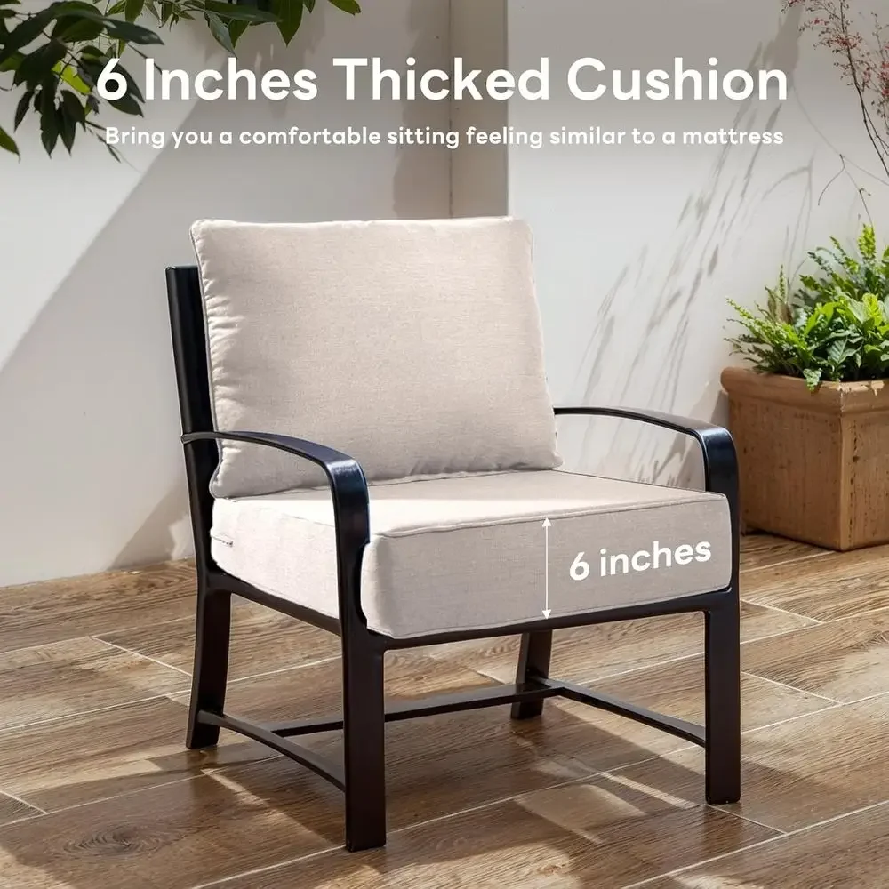 6 dicke Outdoor-Stuhlkissen (5 – Outdoor Furniture Cushions 24 X 24 Bewertung und Preis